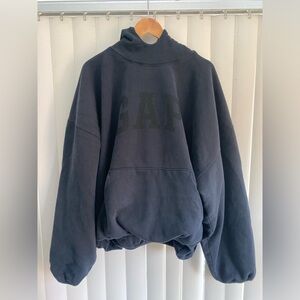 Balenciaga x Yeezy x Gap Dove Hoodie Washed Black - Size L
